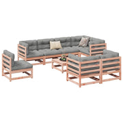 Set Divani da Giardino 9 pz in Legno Massello Abete Douglas 3299510