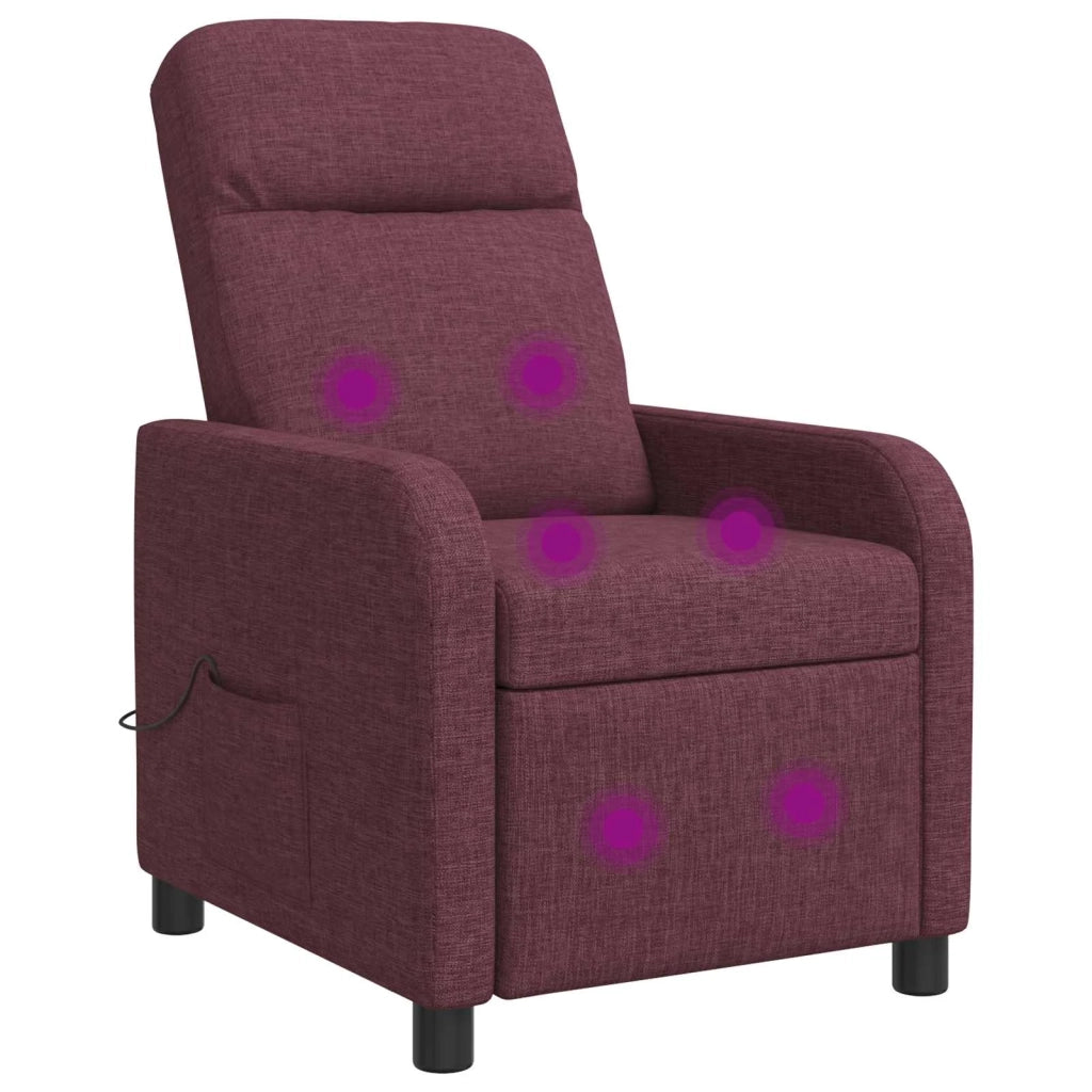 Divano Sedia-Poltrona Massaggiante Viola Tessuto 226632