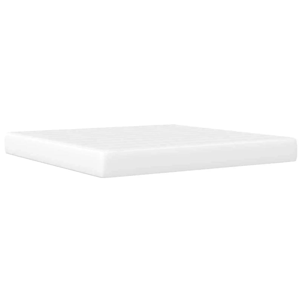 Struttura letto con materasso Bianco 180 x 200 cm Similpelle 3414920