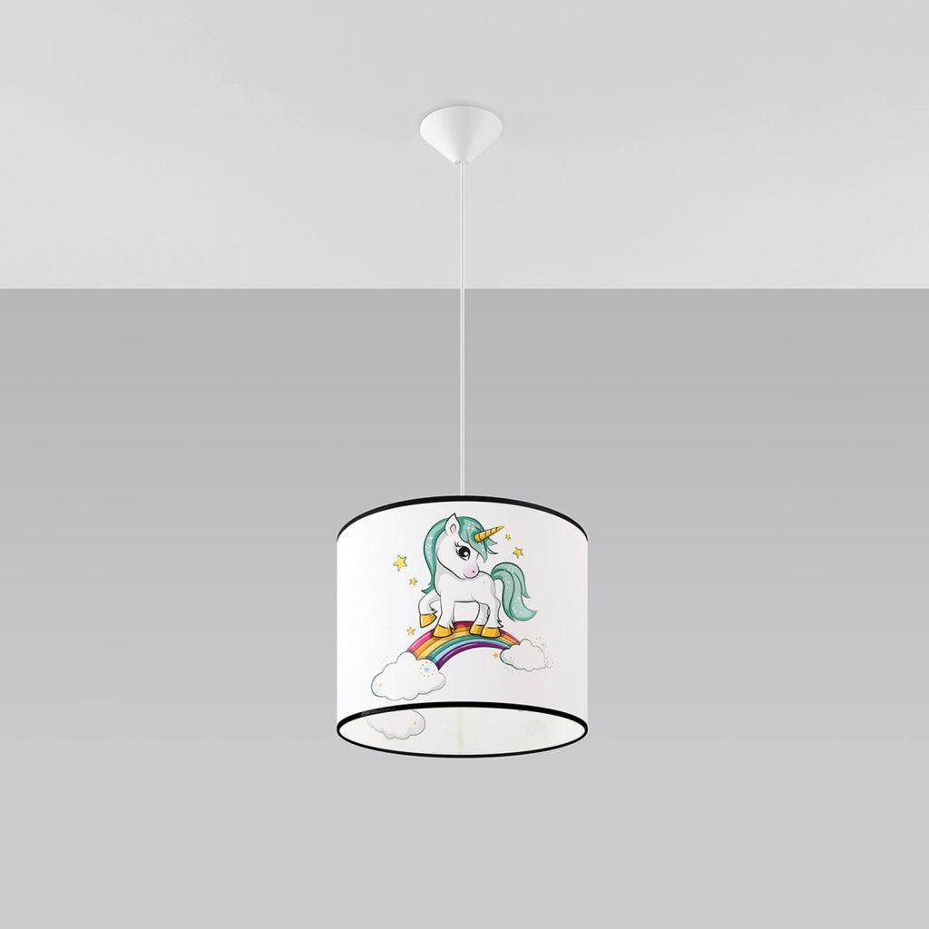 Lampada a sospensione bimbi Unicorn Ø30 E27 15W Pure Lume