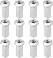 Spiechi per bicicletta a 80 pezzi - Diametro interno 2,6 mm - Lunghezza 13 mm - Fermo di galvanizzazione - Fermo in acciaio - Adatto per biciclette e mountain bike - Solido e duraturo - Spiechi per bicicletta