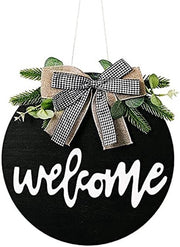 Benvenuto Tavolo in Legno - Tavolo di Benvenuto per Matrimonio - Decorazione per la Porta d'Entrata - Stile Rustico - Ideale per Regali - Pratico e Funzionale