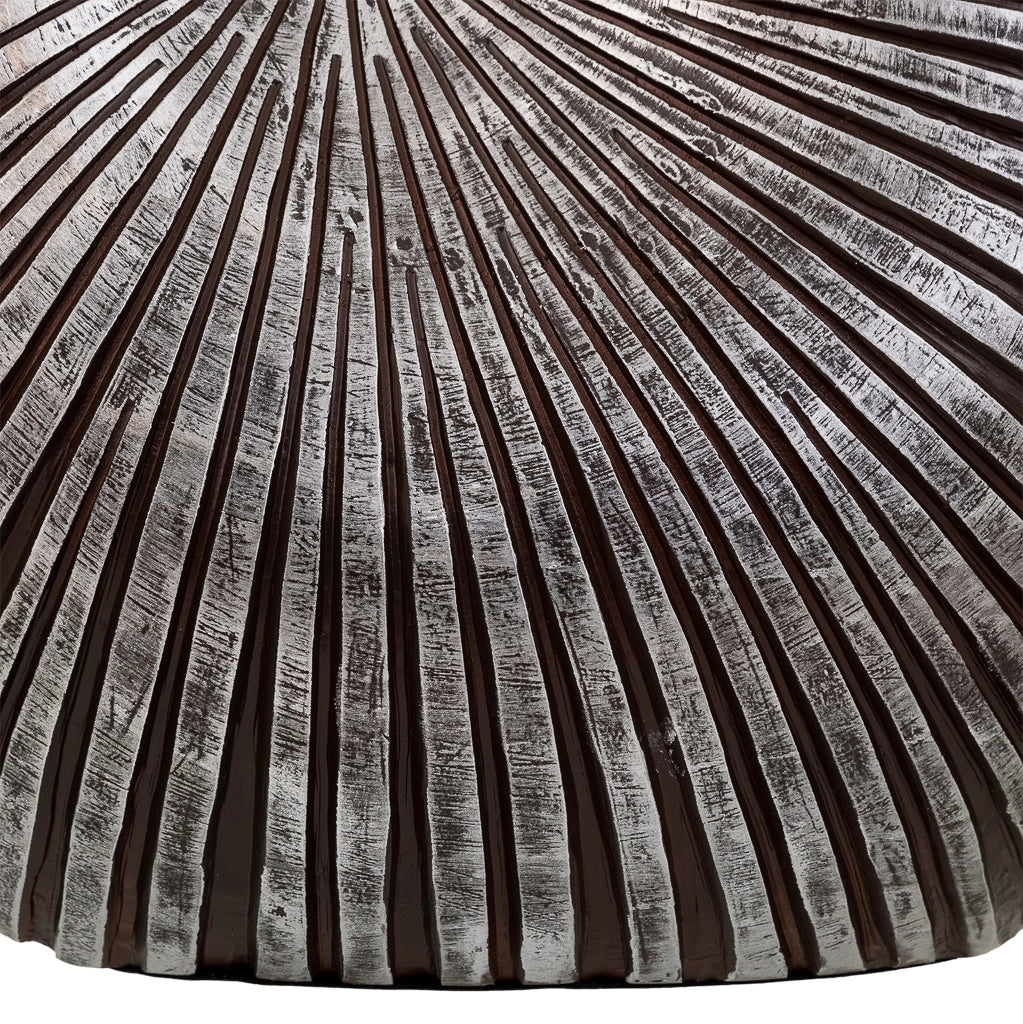Vaso in poliresina argento 46x20x41h