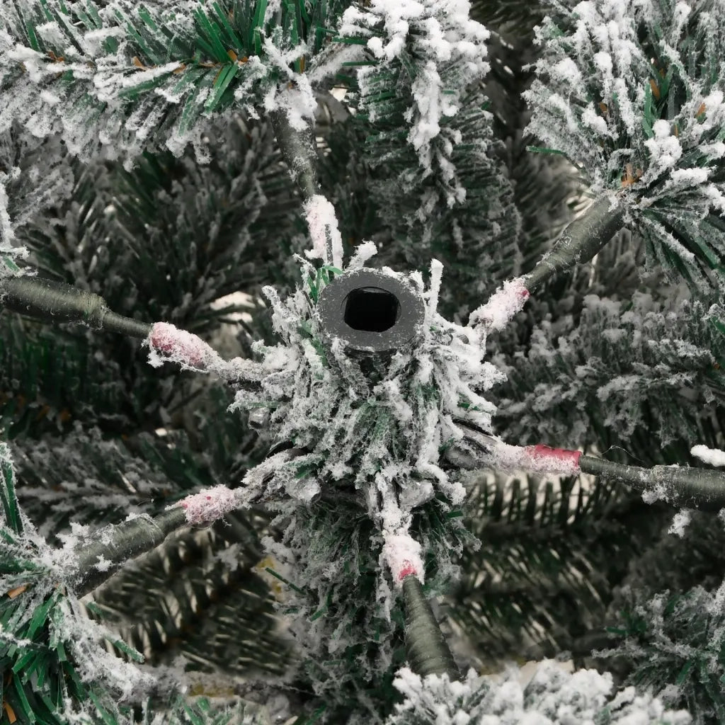 vidaXL Albero Natale Artificiale Incernierato con Neve Fioccata 120 cm