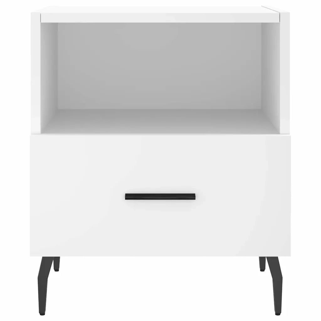 Comodini 2 pz Bianchi 40x35x47,5 cm in Legno Multistrato 827469
