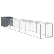 Cuccia per cani con cortile 110 x 813 x 110 cm antracite 02_0043467