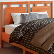 Testiera Marrone Cera 135 cm in Legno Massello di Pino 844210