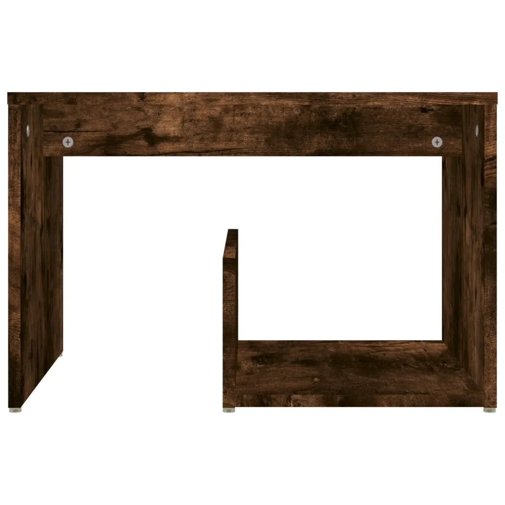 Tavolino Rovere Fumo 59x36x38 cm in Legno Multistrato 826632
