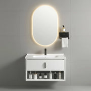 Set Di Mobili Da Bagno Con Lavabo River 60cm White