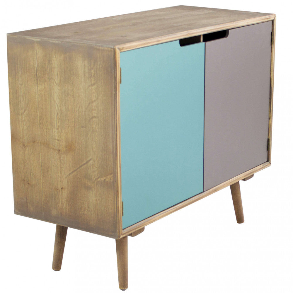 Mobiletto Niagara 80x35,5x66,8 h cm in Legno Multicolor