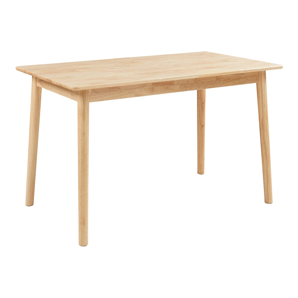 Tavolo da Pranzo Klijori Tavolo da Cucina in Legno di Hevea 140x70 cm color Naturale [en.casa]