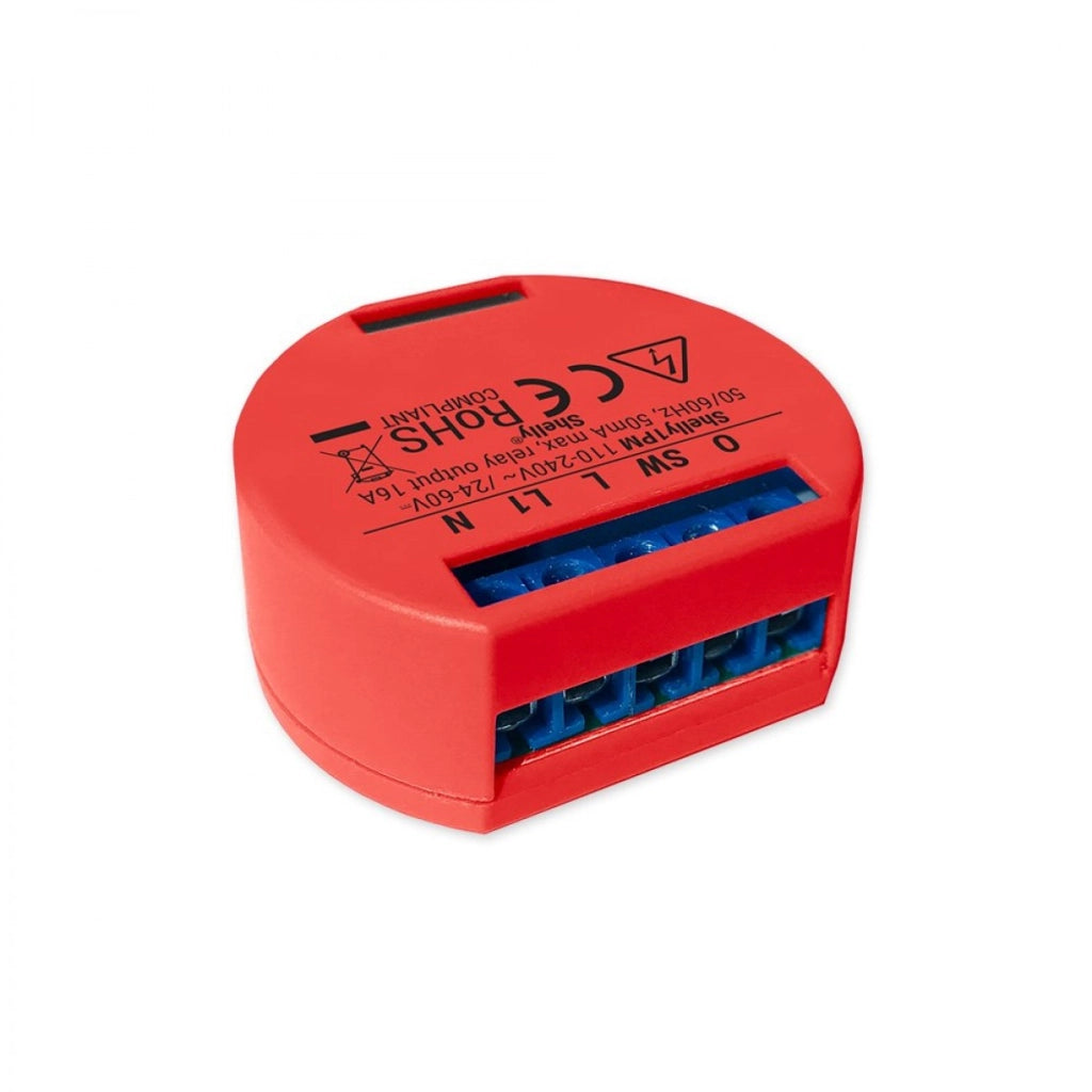 Shelly 1PM Smart Wi-Fi Interruttore a relè azionato da Wi-Fi