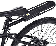 Portaoggetti per Bicicletta - Regolabile - Carriera Posteriore - Montaggio Senza Strumenti - Progettazione Compatta 33,3 x 11,7 cm - Elevata Sicurezza di Carico - Montaggio al Fusto
