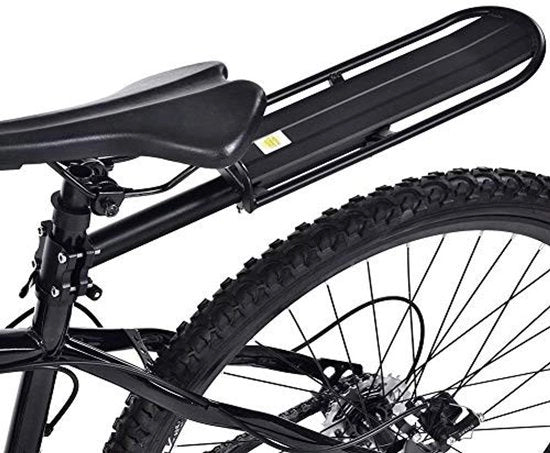 Portaoggetti per Bicicletta - Regolabile - Carriera Posteriore - Montaggio Senza Strumenti - Progettazione Compatta 33,3 x 11,7 cm - Elevata Sicurezza di Carico - Montaggio al Fusto