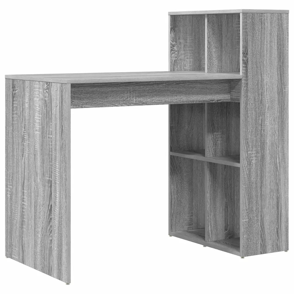 Scrivania | Tavolo da Ufficio Grigio Sonoma 108 x 55 x 103.5 cm Legno multistrato