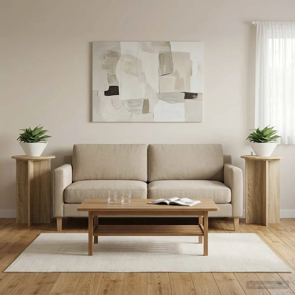Supporto per piante 2 pcs Rovere Sonoma Ø40 x 60 cm