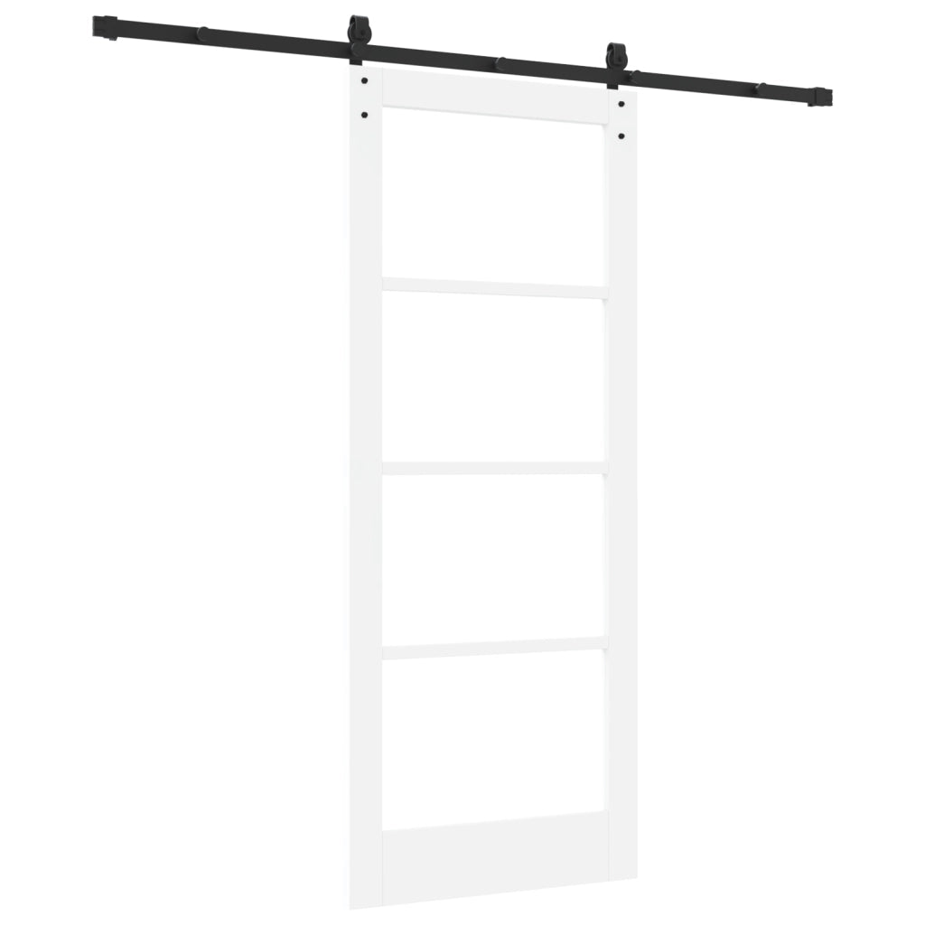 Porta Scorrevole con Set di Ferramenta 'ORKDAL'Bianco 83x202 cm