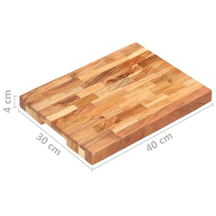 Tagliere 40x30x4 cm in Legno Massello di Acacia cod mxl 76543