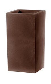 Vaso Schio Cubo Alto Colore: Bronzo, Materiale: Polietilene