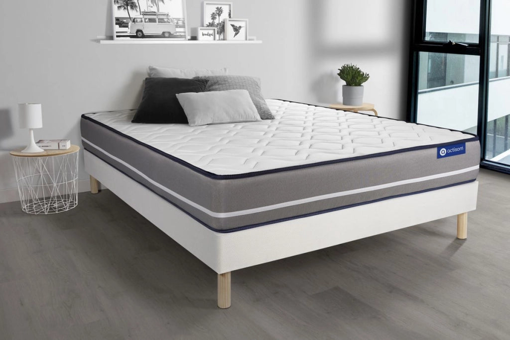 Kit rete e materasso matrimoniale Actilatex pur 150x200cm - Spessore : 20cm - Lattice e memory foam - rigido