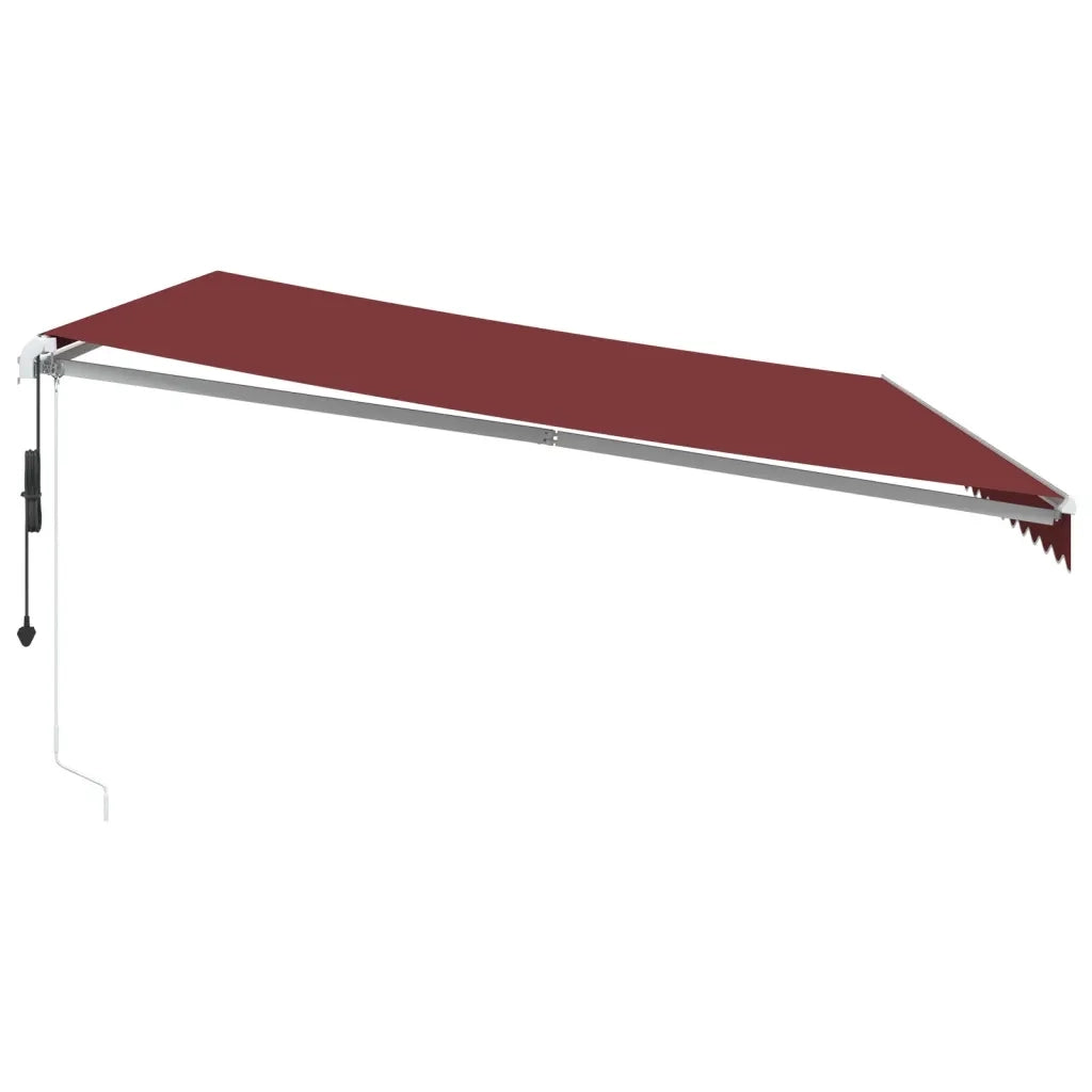 Tenda da Sole Retrattile Automatica Bordò 500x350 cm 3214992