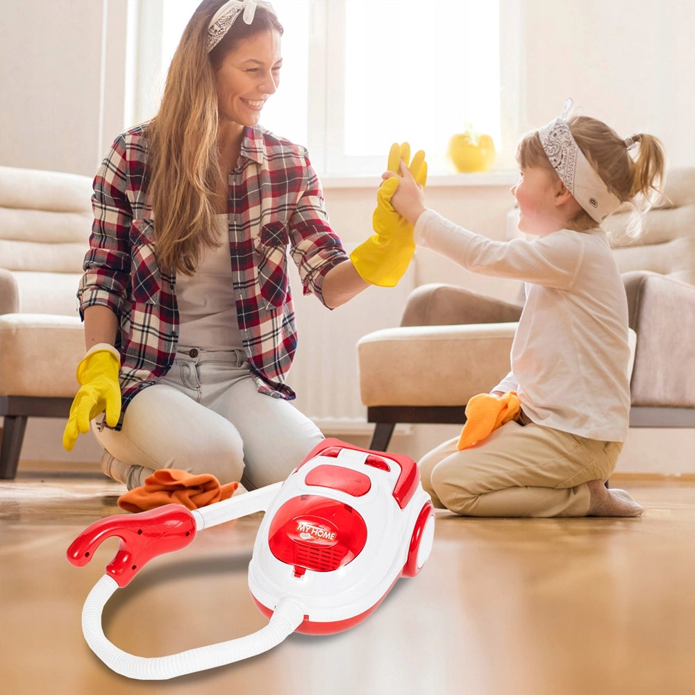 Aspirapolvere Giocattolo per Bambini Gioco Aspiratutto Luci e Suoni Idea Regalo
