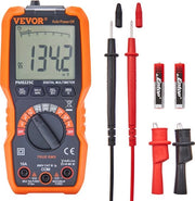 Multimetro Digitale - 4000 Conti - Voltmetro, Tester Batterie, Tester Continuità - Adatto per Elettronica e Manutenzione Auto