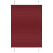 Tenda Plissettata Rosso Bordeaux 100x100 cm Larghezza Tessuto