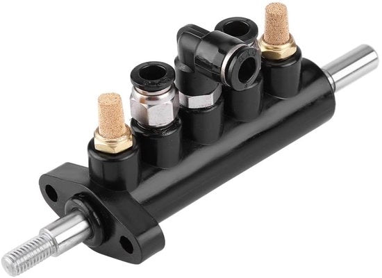 Ventilatore di Controllo dell'Aria - Pedale del Piede - Lega di Alluminio - Diametro Esterno 8 mm - Diametro di Cilindro 10 mm - 2 Flessi di Scarico - Tipo A (2) - Alta Resistenza Duratura