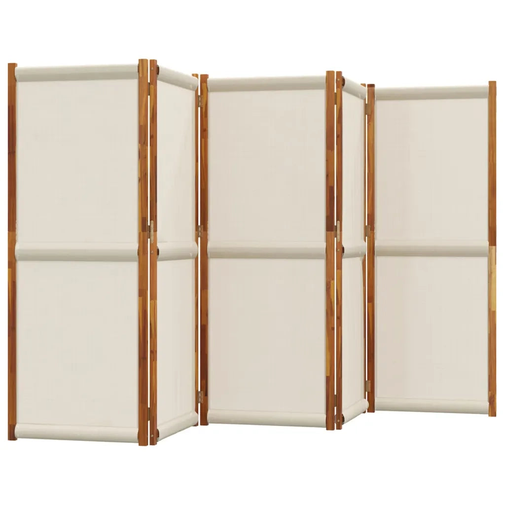 Divisorio a 5 Pannelli Grigio Chiaro 350x180 cm 4003357