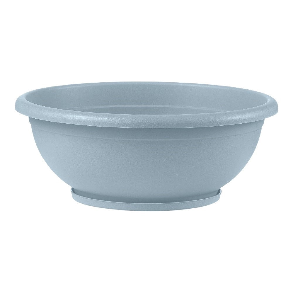 CIOTOLA NAXOS con sottovaso ad incastro Vaso BASSO fioriera Ø 50 cm VARI COLORI Color: AVANA