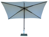 Ombrellone da Giardino 3x2 m Palo Ø38 mm in Alluminio Tessuto Poliestere Trend Ecru