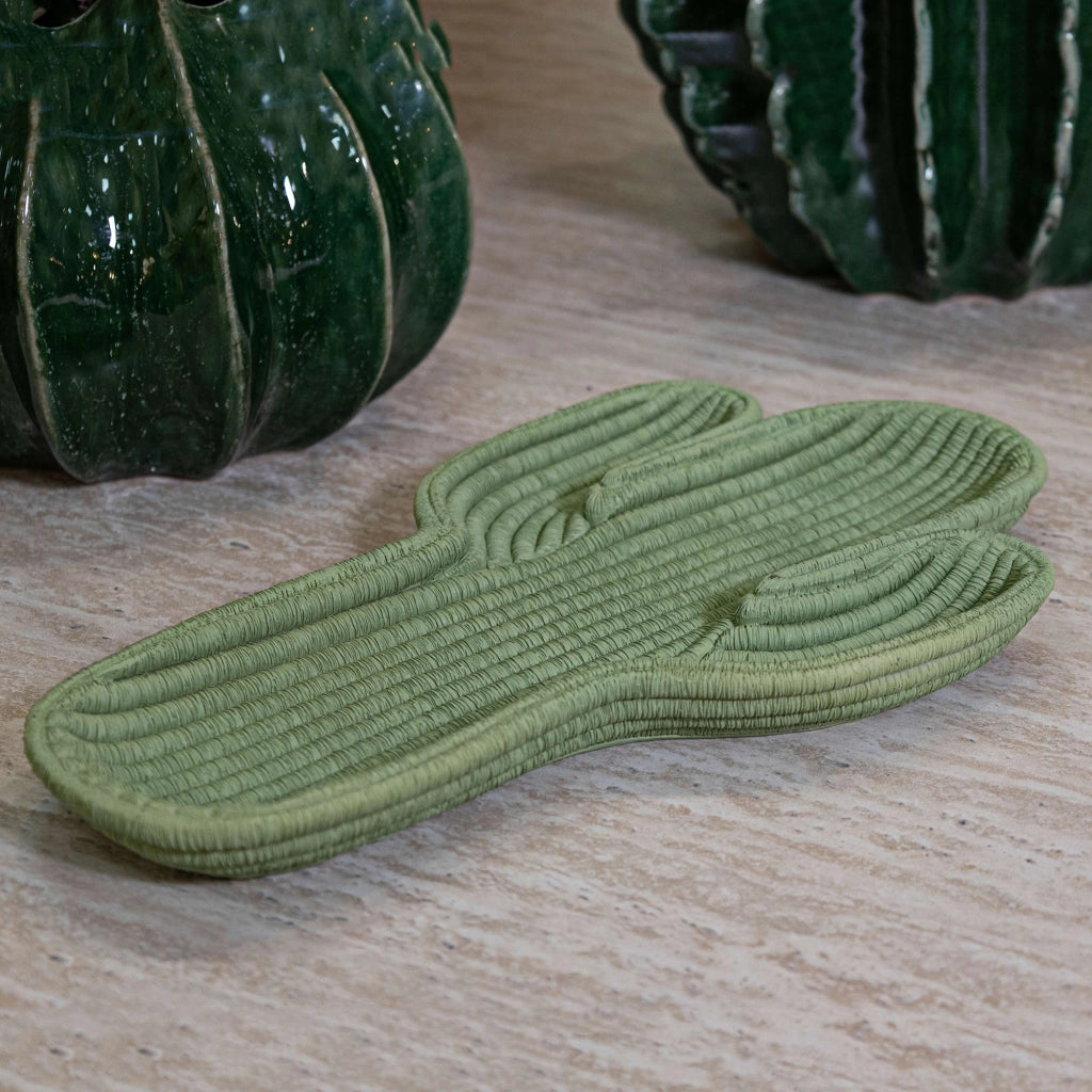 Fanipaza, Svuotatasche Disegno con Cactus, Verde