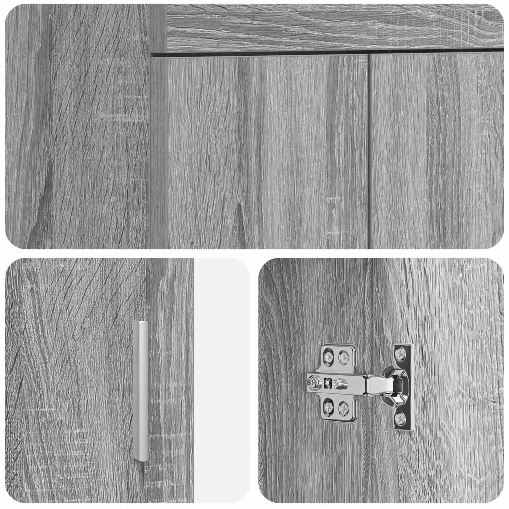 Mobile da bagno con lavabo Sonoma grigio 42 x 40 x 84,5 cm 890677