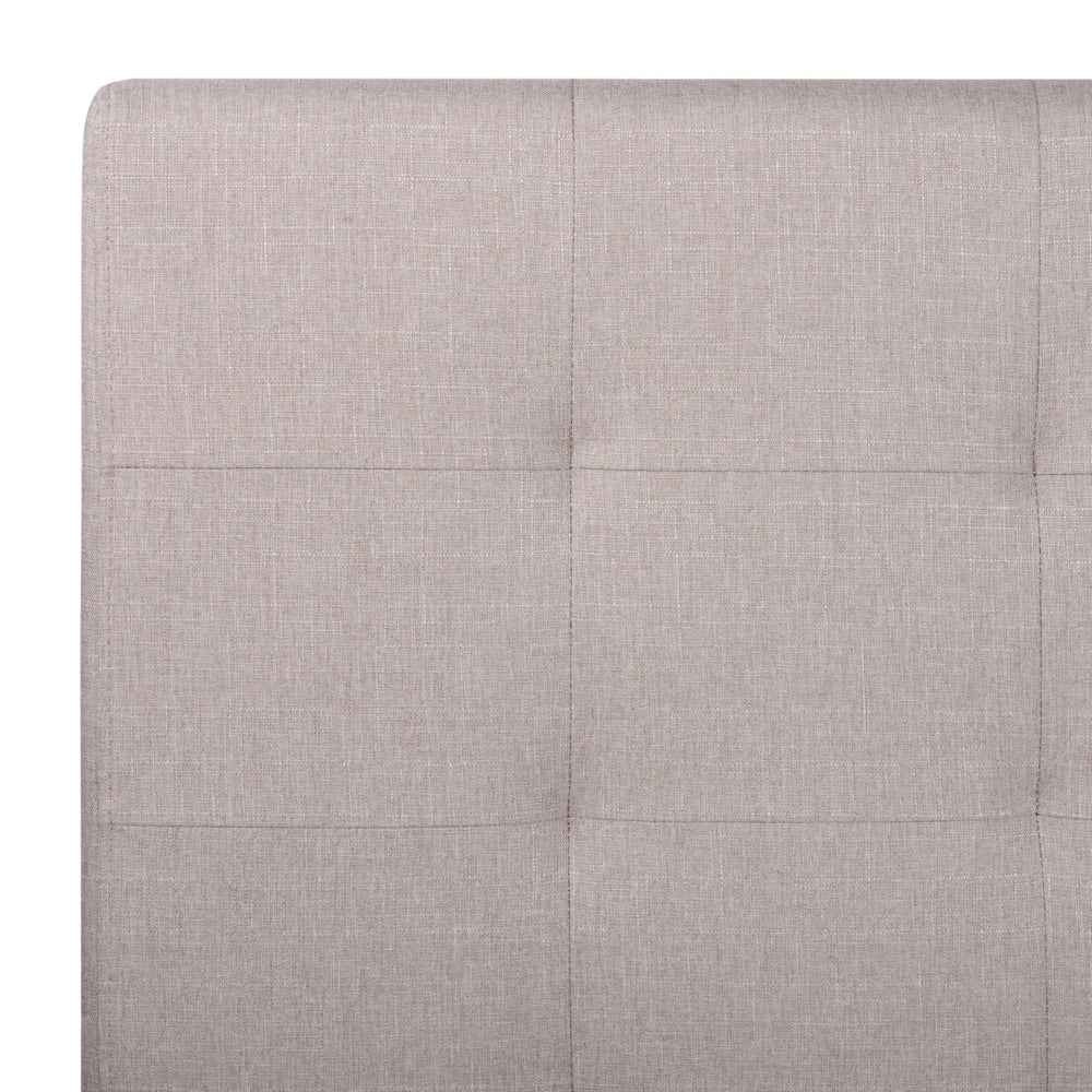 Letto contenitore matrimoniale imbottito grigio chiaro con rete a doghe e cassetti 160 x 200 cm