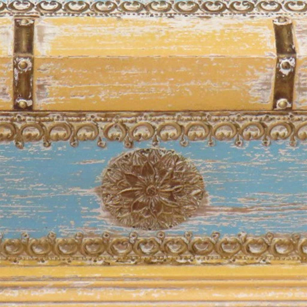 Baule in legno marrone 50x28x27h