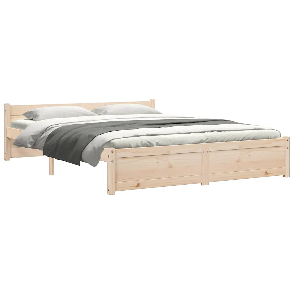 Giroletto in Legno Massello 150x200 cm 5FT King Size cod mxl 59865