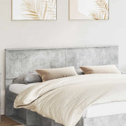 Testiera-Testata-Testiera Decorativa Grigio cemento 180 cm Legno multistrato 385493