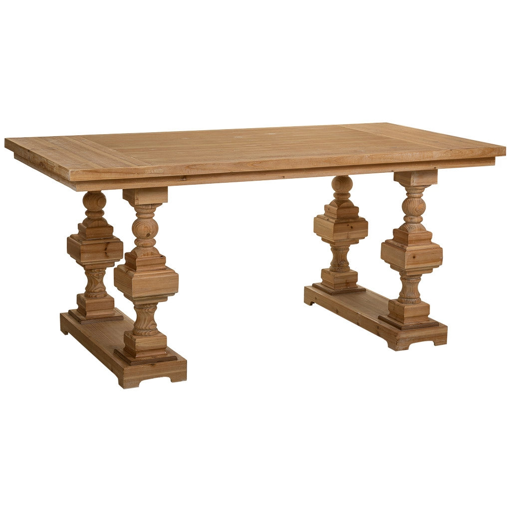 Tavolo da soggiorno in legno marrone 180x90x80h