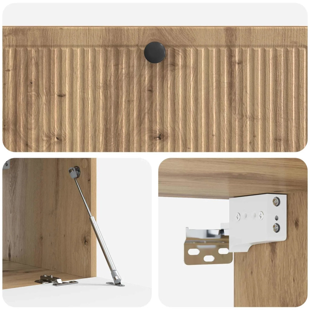 Mobile Porta TV da Muro Rovere Artigianale 98 x 41 x 30 cm 898024