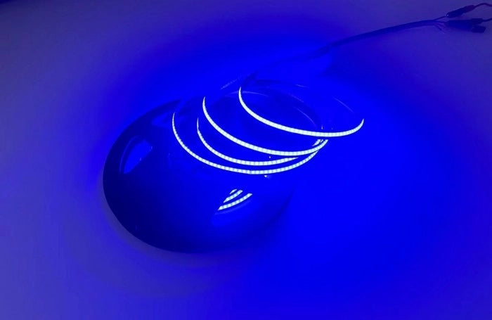 Striscia LED COB 480 9W/m blu 12V IP20 5m dimmerabile Ecolight