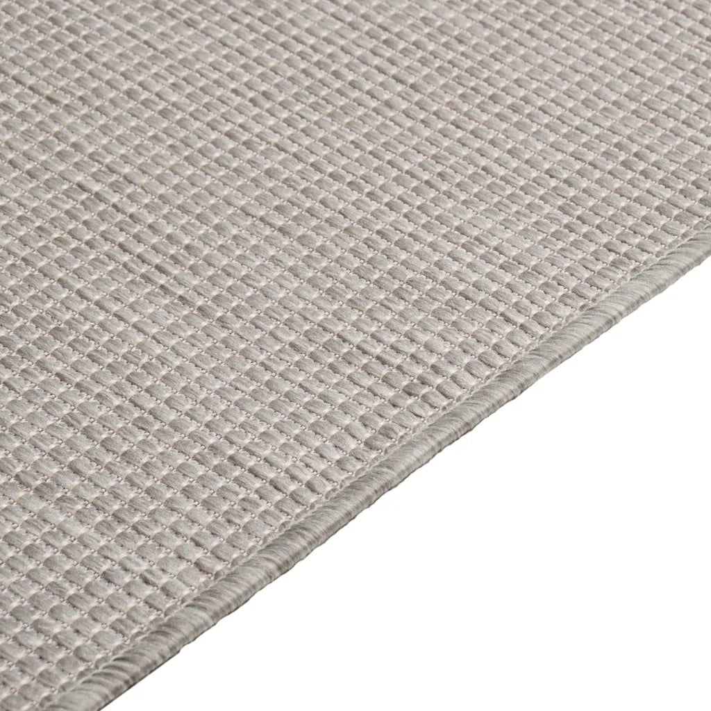 Tappeto da Esterni a Tessitura Piatta 200x280 cm Grigio Chiaro 340784