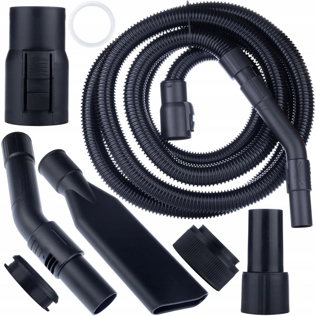 Set di Sacchetti e Filtro per Aspirapolvere compatibile con Kärcher WD2 WD3 – 10 Sacchetti, Filtro Lavabile, Tubo 4m