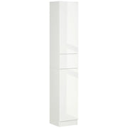 EasyComfort Colonna Bagno con Cassetto e 2 Armadietti Bianco Lucido, 30x28x170cm