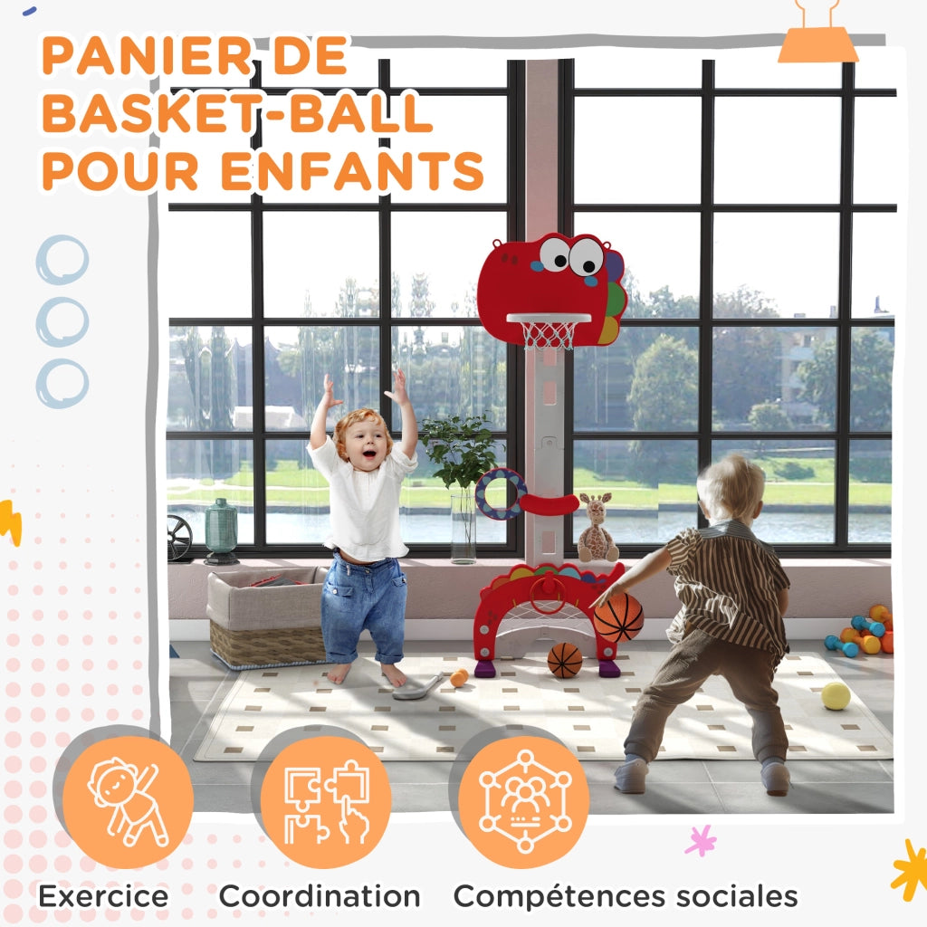 Cestino da basket per bambini ¨C Minimal ¨C regolabile, 5 in 1, 3-6 anni
