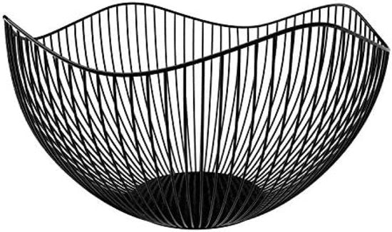 Cassa frutta moderna nera con ventilazione - Design di metallo duraturo