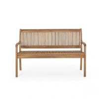 Panca 2 Posti 120x62x88 h cm in Legno Marrone