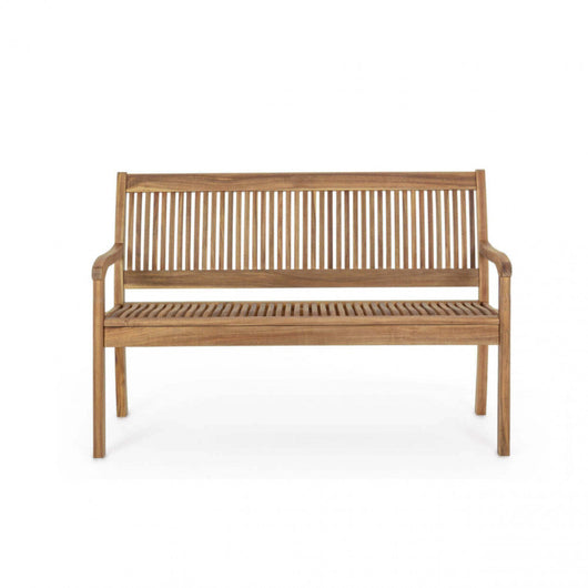 Panca 2 Posti 120x62x88 h cm in Legno Marrone