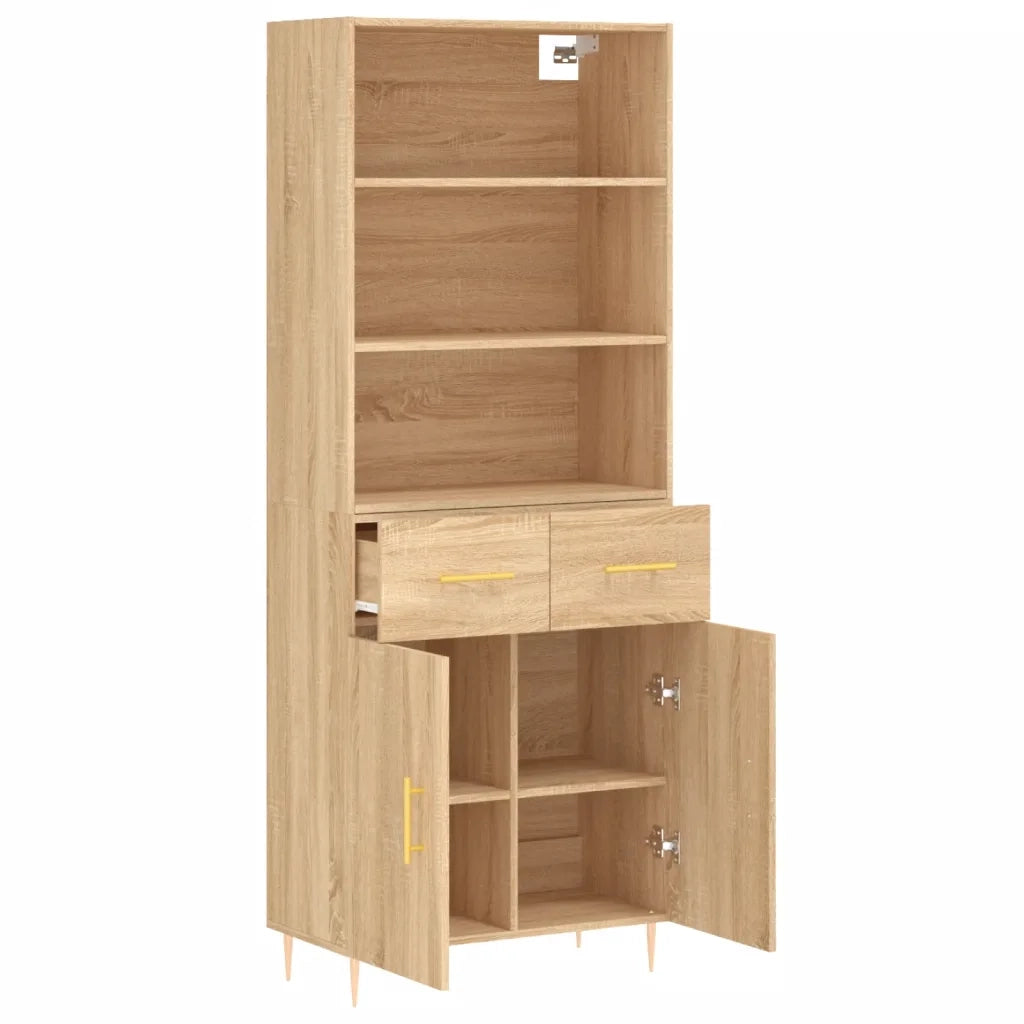 Credenza Rovere Sonoma 69,5x34x180 cm in Legno Multistrato 3200508