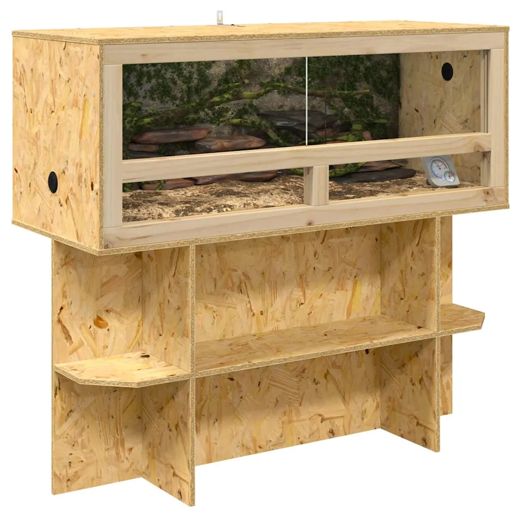 Base per Terrario con lo scaffale Marrone 100 x 40 x 50 cm OSB CFW9552074